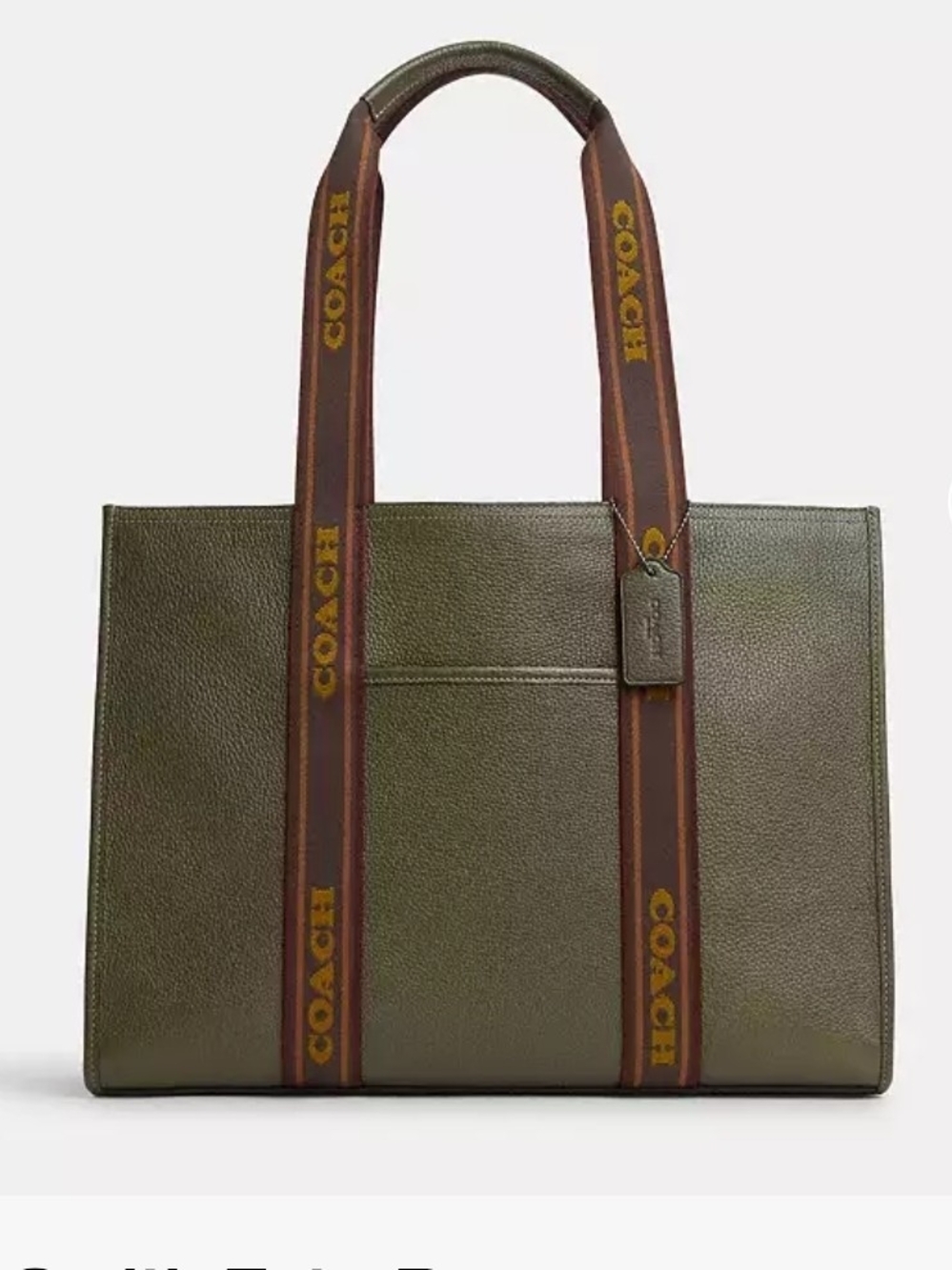 Coach Large Smith Tote Bag Green Olive